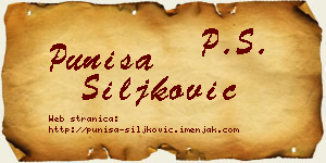 Puniša Šiljković vizit kartica